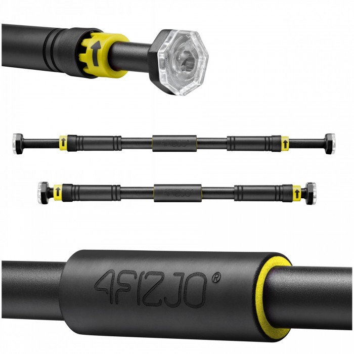 Турнік у дверний отвір розсувний 4FIZJO 66-100 см Black/Yellow (P-5907739314765)