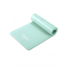 Килимок (мат) для йоги та фітнесу Queenfit NBR 1,5см бірюзовий