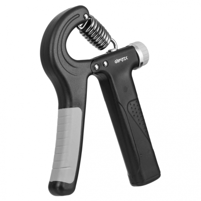 Еспандер регульований Gymtek 10-100 кг із лічильником чорний