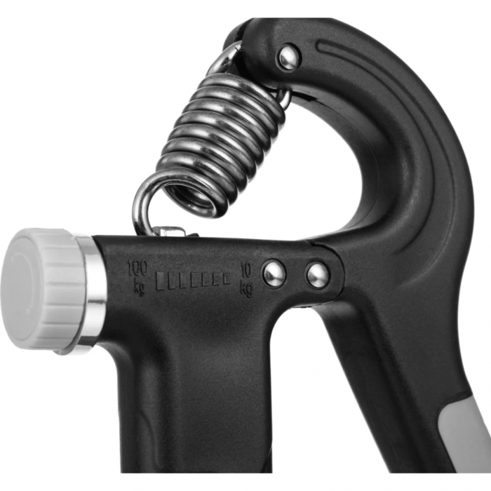 Еспандер регульований Gymtek 10-100 кг із лічильником чорний