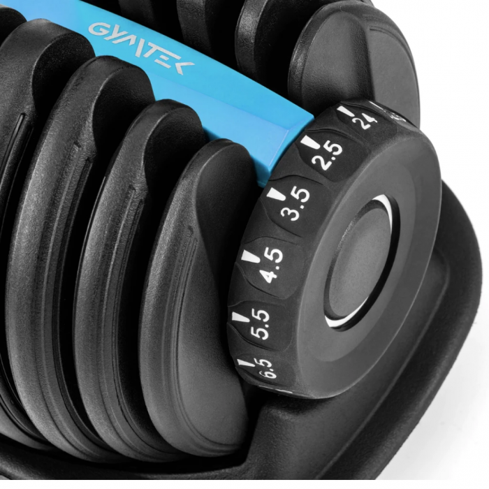 Гантель разборная регулируемая Gymtek 2,5-24 кг синий