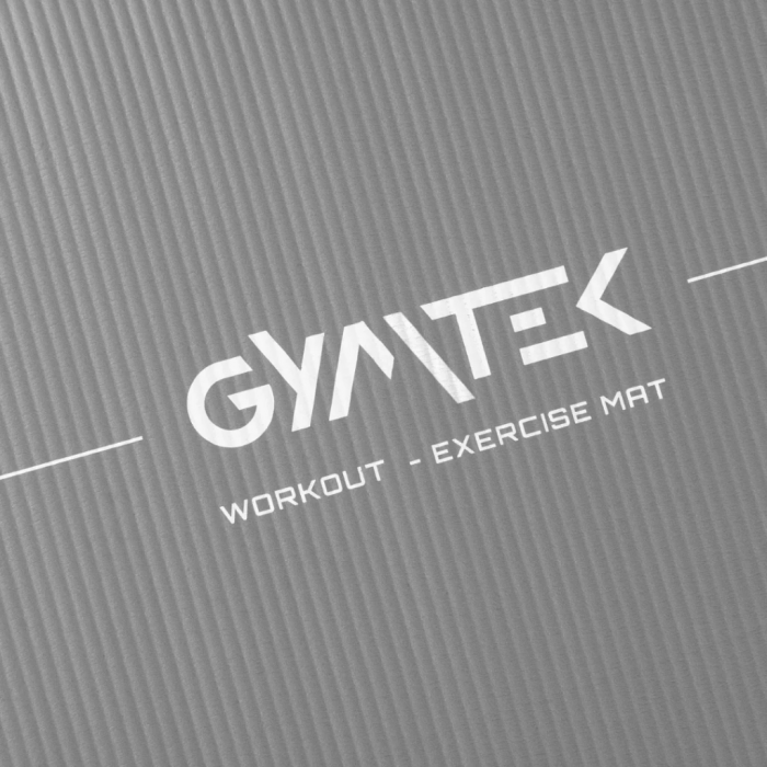 Килимок (мат) для йоги та фітнесу Gymtek NBR 1,5см сірий