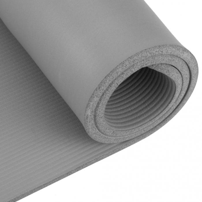 Килимок (мат) для йоги та фітнесу Gymtek NBR 1,5см сірий
