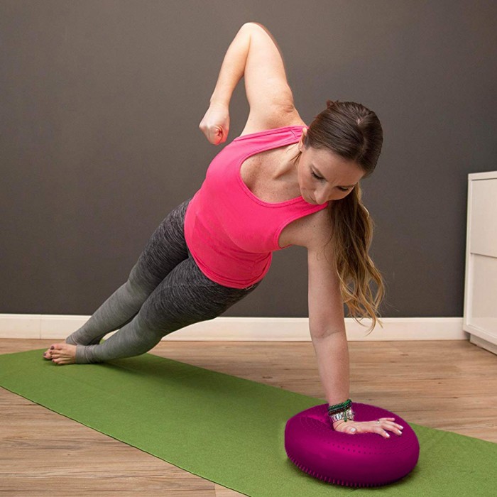 Балансувальна подушка (сенсомоторна) масажна Springos PRO FA1070 Burgund