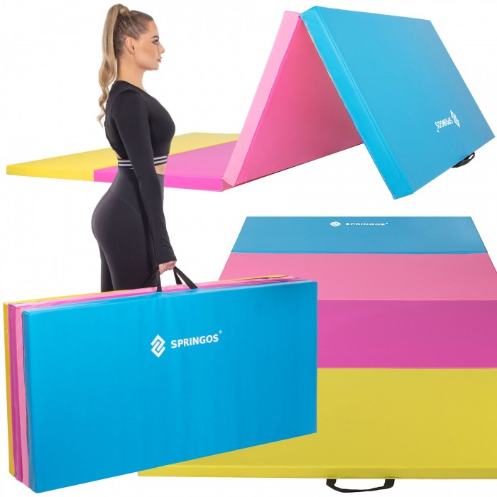 Мат гімнастичний складаний Springos 240 x 120 x 5 см FA0064