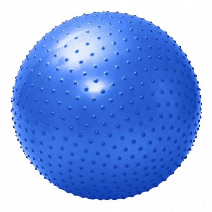 Мяч для фитнеса (фитбол) 4FIZJO 65 см массажный Anti-Burst Blue (P-5905973400213)