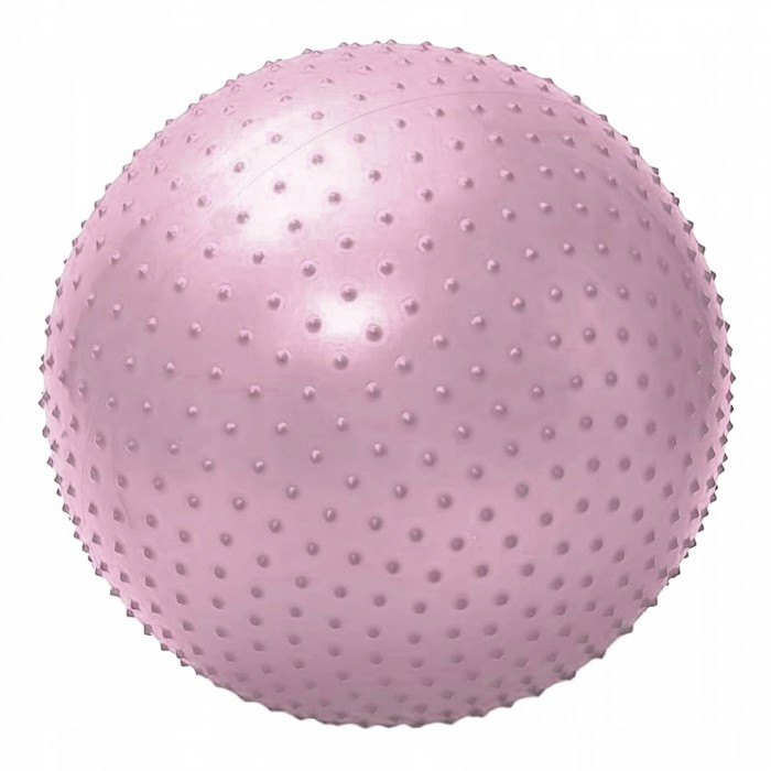 Мяч для фитнеса (фитбол) 4FIZJO 65 см массажный Anti-Burst Pink (P-5905973400220)