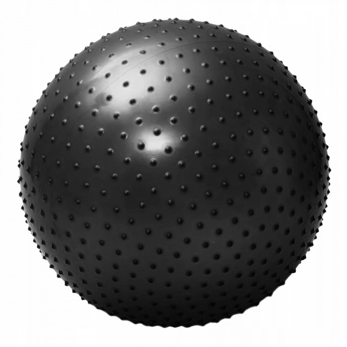 Мяч для фитнеса (фитбол) 4FIZJO 65 см массажный Anti-Burst Black (P-5905973400237)