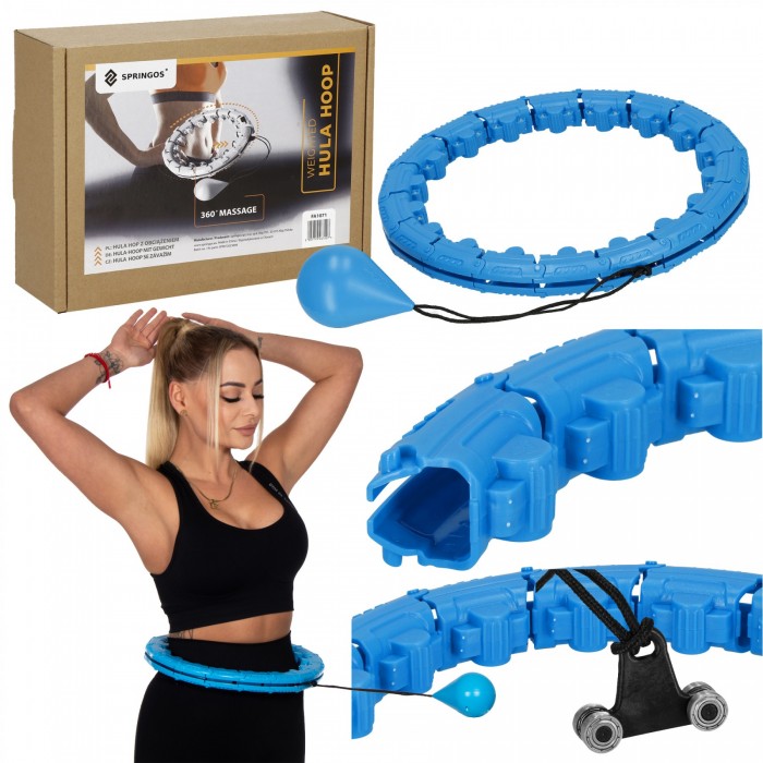Обруч (хулахуп) массажный Springos с утяжелителем FA1071