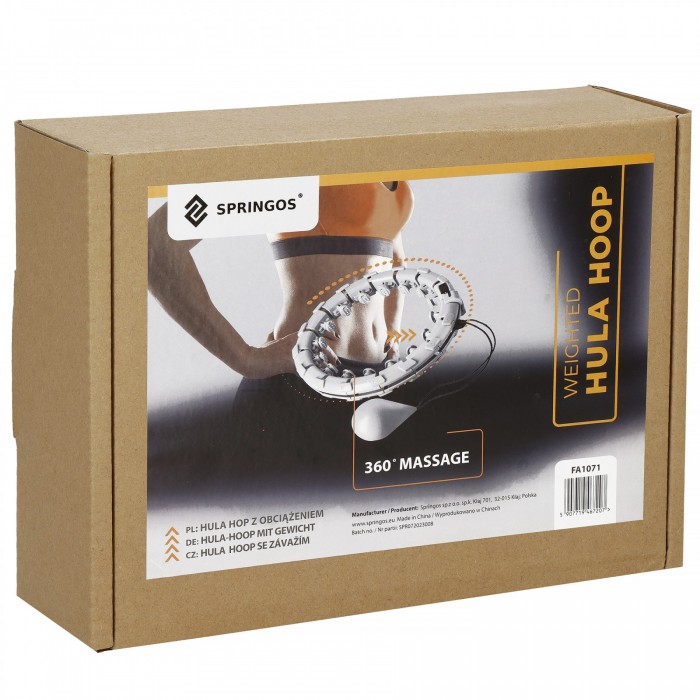Обруч (хулахуп) массажный Springos с утяжелителем FA1071