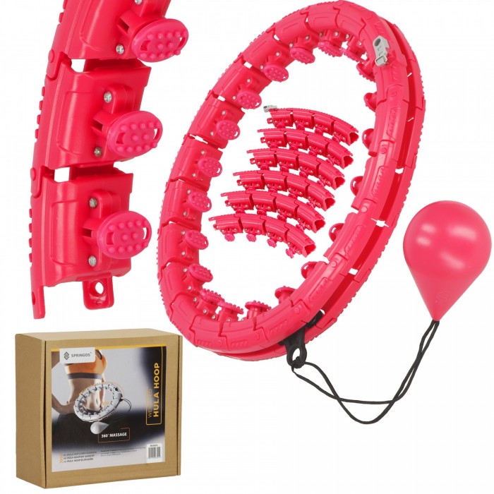 Обруч (хулахуп) массажный Springos с утяжелителем FA1072
