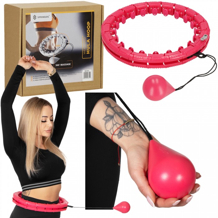 Обруч (хулахуп) массажный Springos с утяжелителем FA1072