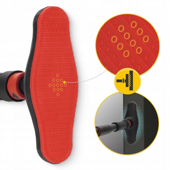 Турнік у дверний отвір розсувний 4FIZJO ULTRA 66-100 см Black/Red (P-5905973400336)