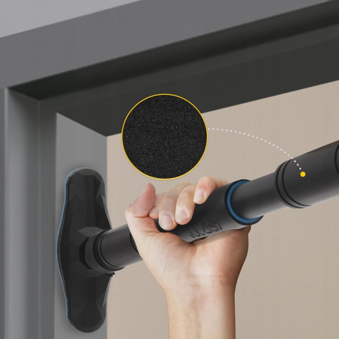 Турник раздвижной 4FIZJO ULTRA 66-100 см Black/Blue (P-5905973400329)