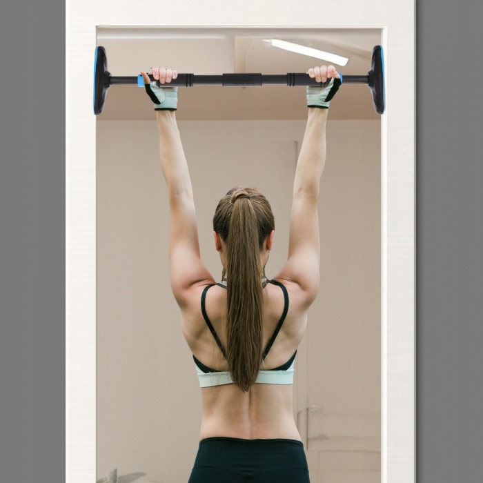 Турник раздвижной 4FIZJO ULTRA 66-100 см Black/Blue (P-5905973400329)