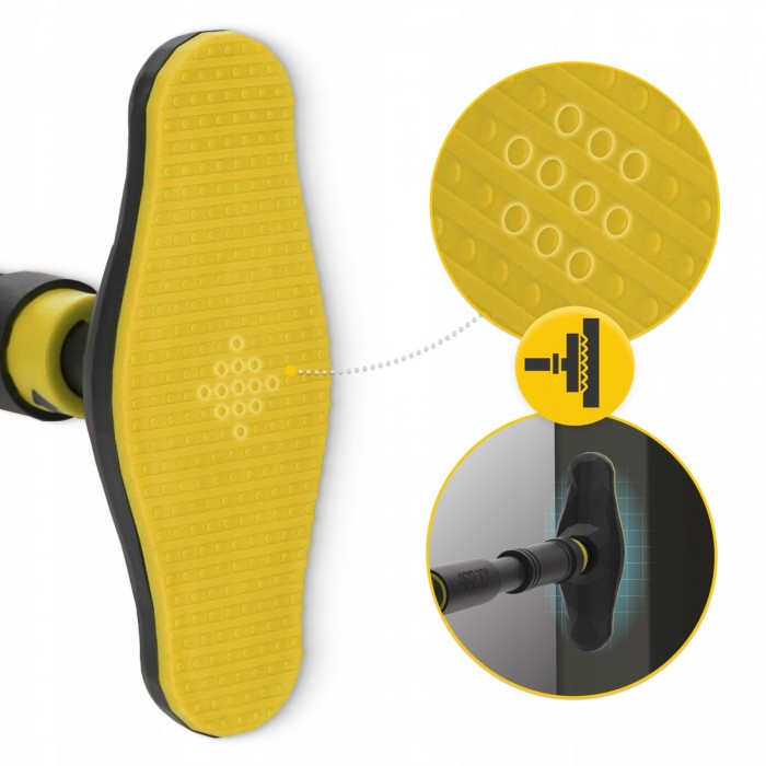 Турник в дверной проем раздвижной 4FIZJO ULTRA 66-100 см Black/Yellow (P-5905973400343)