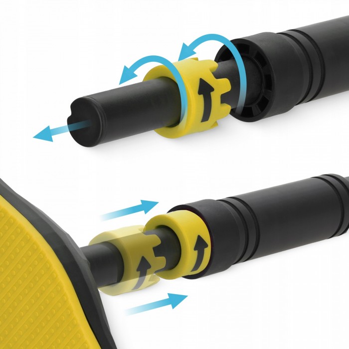 Турник в дверной проем раздвижной 4FIZJO ULTRA 66-100 см Black/Yellow (P-5905973400343)