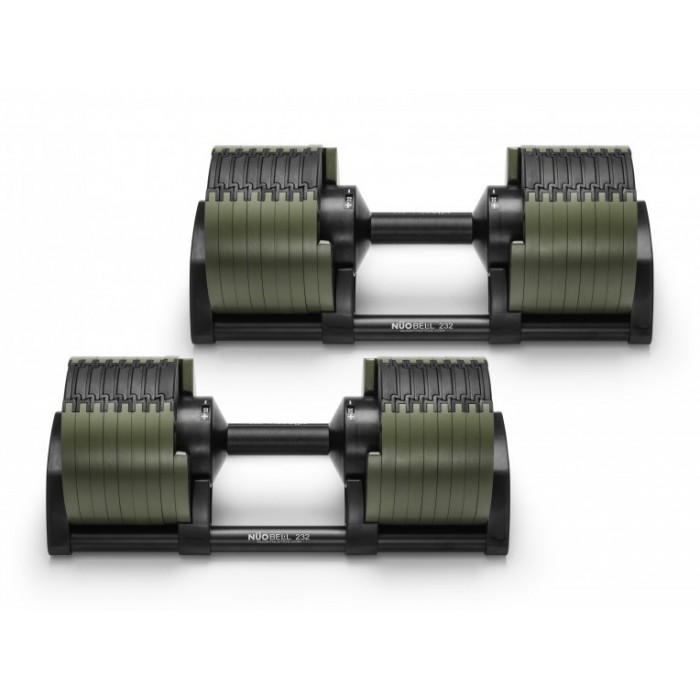 Гантели с регулируемым весом наборные NUO Nuobell Green 2-32 кг пара