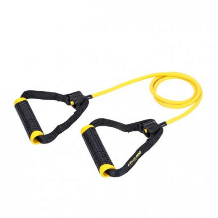 Эспандер трубчатый "TONING TUBE PRO" LiveUp LP8405-L черный/желтый