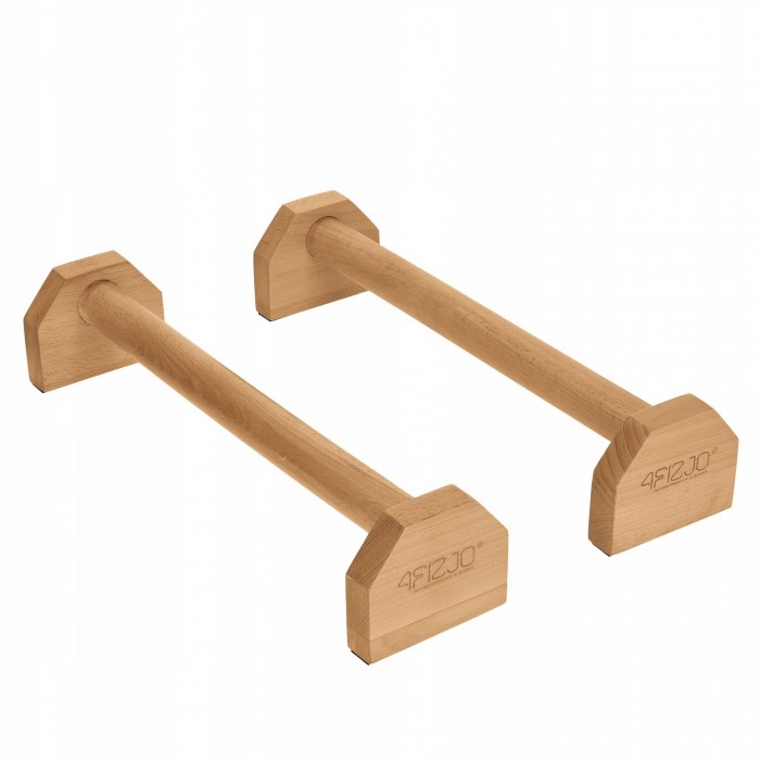 Упори для віджимань (паралетси) 4FIZJO 50 см дерев'яні, подовжені (P-5905973400367)