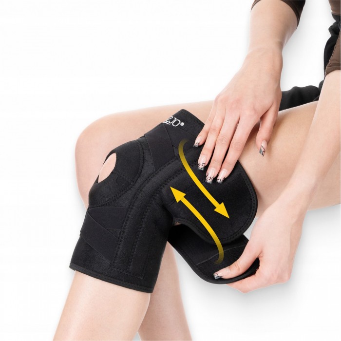 Фіксатор (бандаж) для коліна 4FIZJO 1 шт універсальний, подовжений (P-5905973400497)