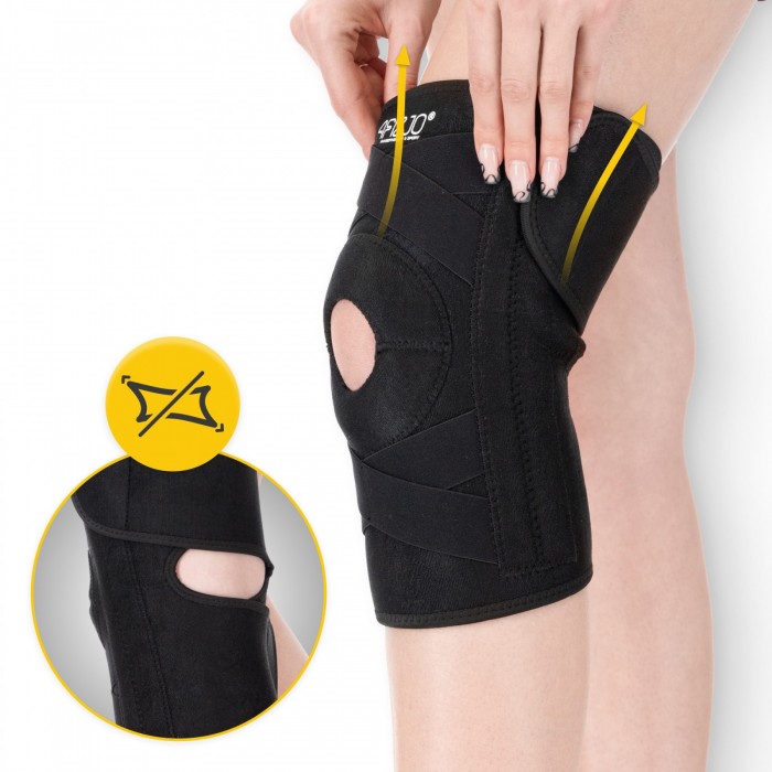 Фіксатор (бандаж) для коліна 4FIZJO 1 шт універсальний, подовжений (P-5905973400497)