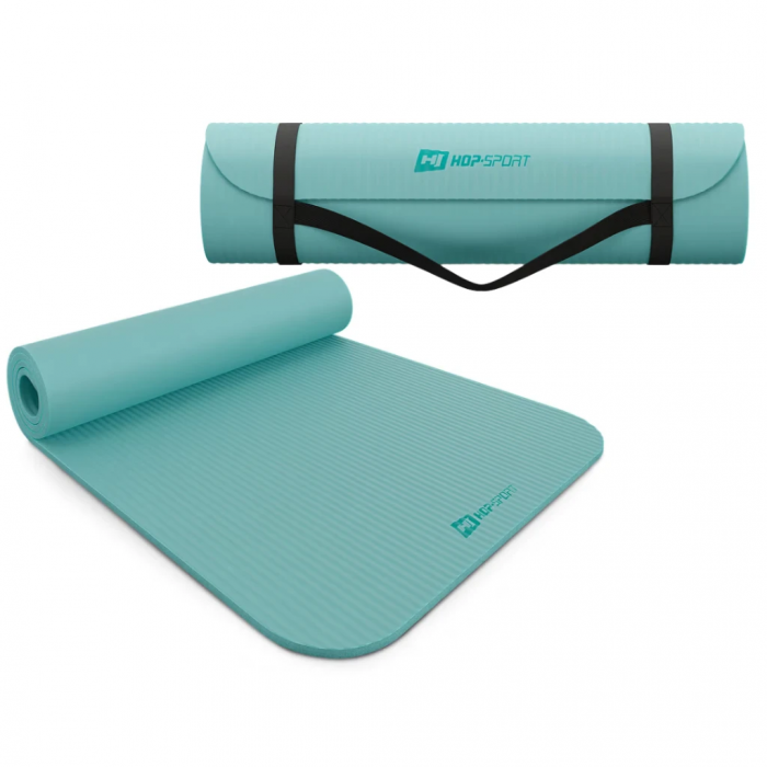 Килимок для йоги Hop-Sport HS-NB010GM NBR 1см бірюзовий