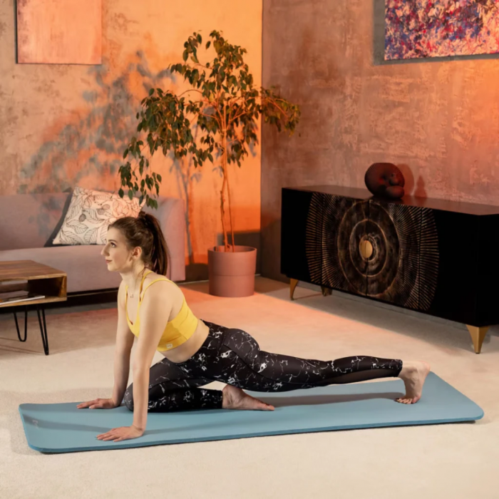 Коврик для йоги Hop-Sport HS-NB010GM NBR 1см светлый морской