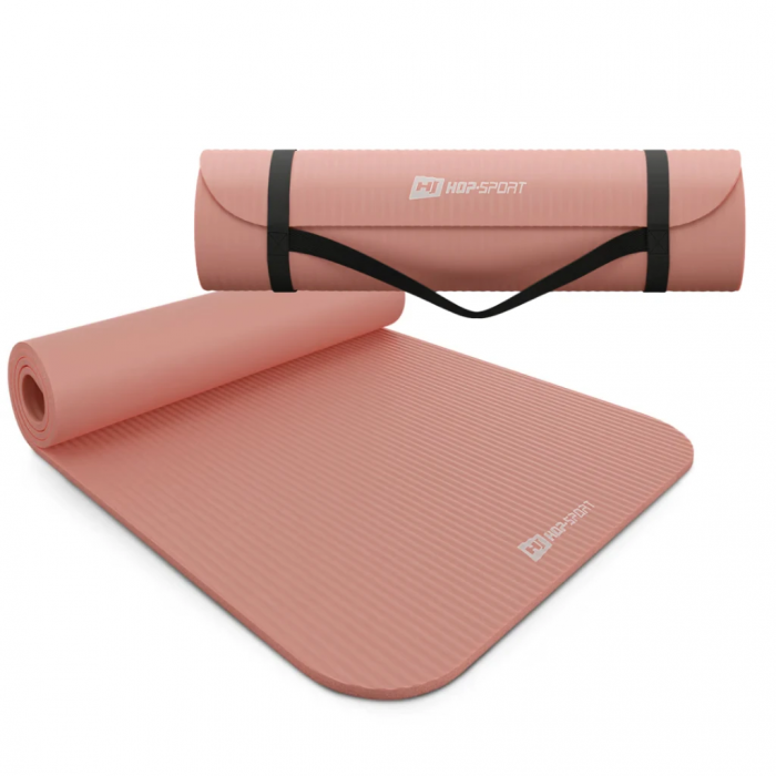 Килимок для йоги Hop-Sport HS-NB010GM NBR 1см персиковий