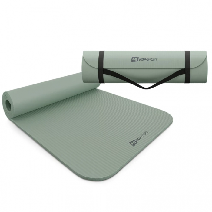 Килимок для йоги Hop-Sport HS-NB010GM NBR 1см оливковий