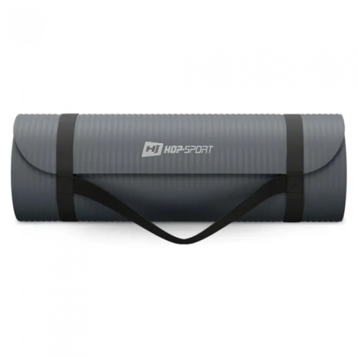 Коврик для йоги Hop-Sport HS-NB015GM NBR 1,5см графитовый