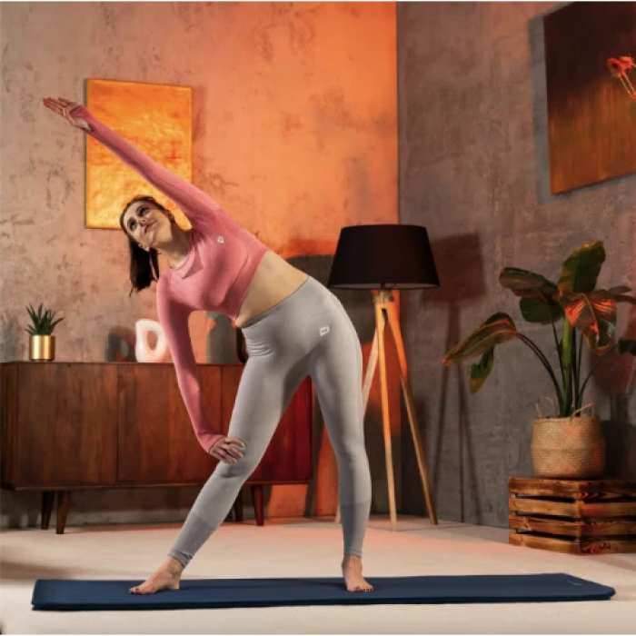 Коврик для йоги Hop-Sport HS-NB015GM NBR 1,5см темный морской