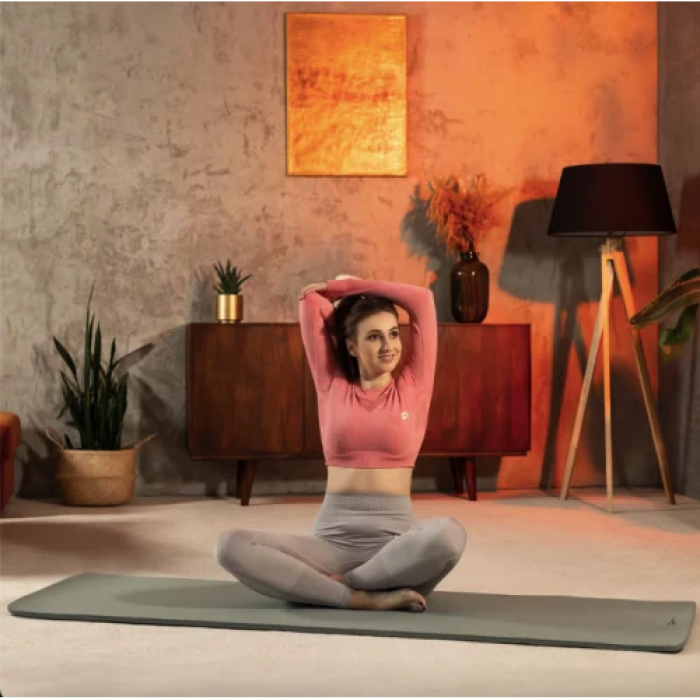 Коврик для йоги Hop-Sport HS-NB015GM NBR 1,5см оливковый