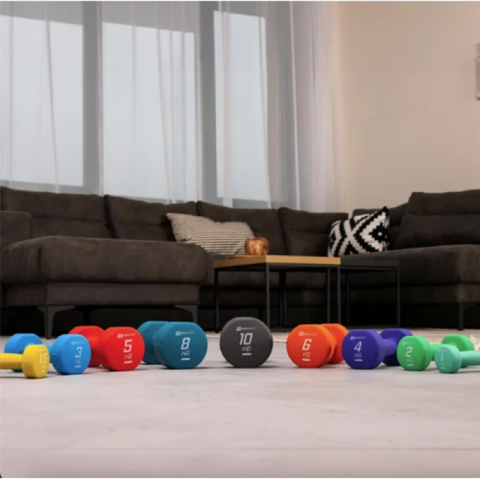 Гантели для фитнеса неопреновые круглые Hop-Sport HS-V015DR 2x1,5 кг желтый