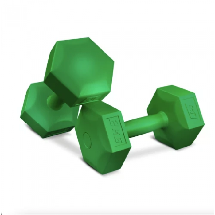 Гантели для фитнеса композитные Hop-Sport HS-C020DS 2х2 кг зеленый