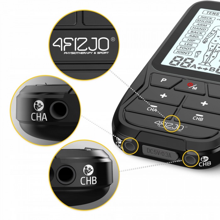 Миостимулятор (Аппарат электростимулятор мышц) 4FIZJO Combo LITE 3 в 1 (P-5905973401487)