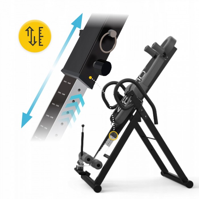 Стіл інверсійний 4FIZJO регульований Black/Grey (P-5905973401951)