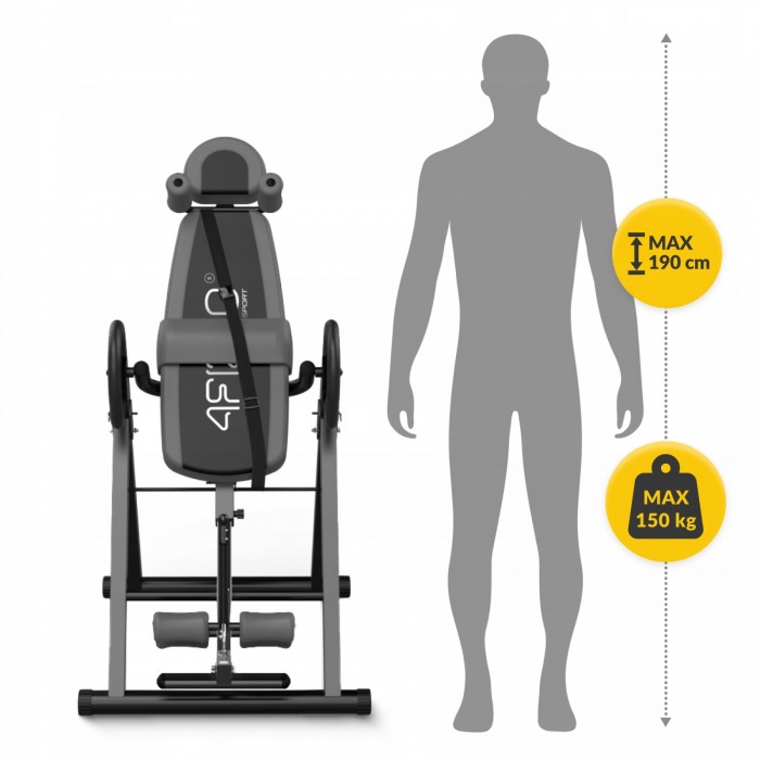 Стіл інверсійний 4FIZJO регульований Black/Grey (P-5905973401951)