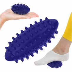 Мяч массажный огурец 4FIZJO Spike Bean 11.5 x 5 см Blue (P-5905973400183)