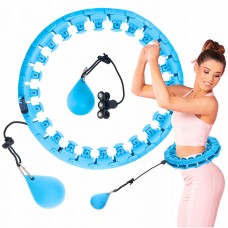 Обруч (хулахуп) массажный 4FIZJO с отягощением Sky Blue (P-5907739316837)