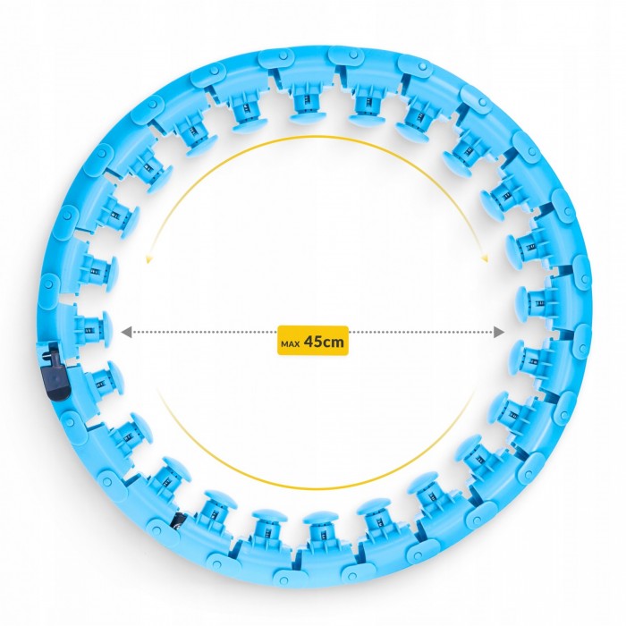 Обруч (хулахуп) масажний 4FIZJO з обтяженням Sky Blue (P-5907739316837)