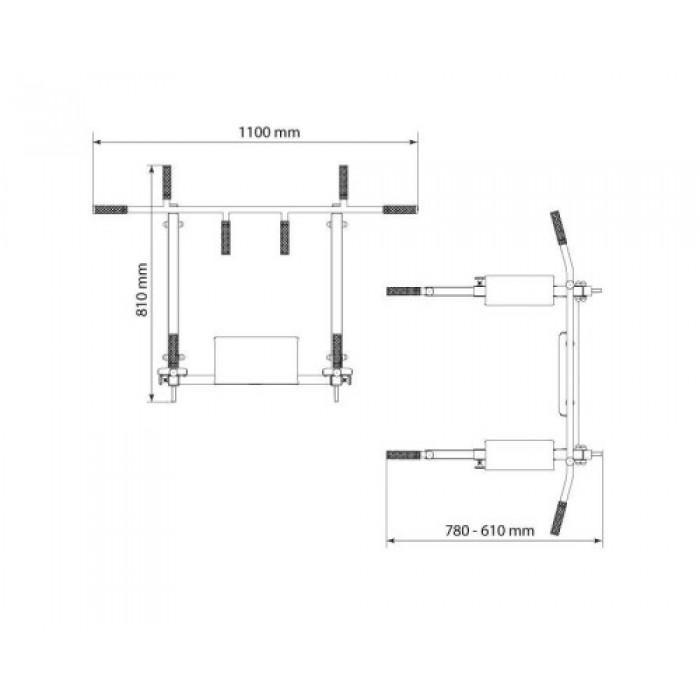 Турник для подтягивания 2в1 K-SPORT KSSL080/3