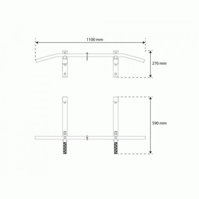 Турник для подтяжки настенный K-Sport KSSL107