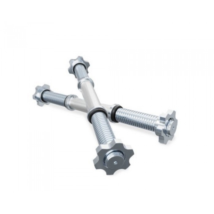 Гантельный гриф хромированный 38см K-Sport