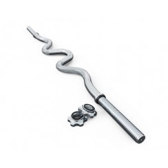 Гриф для штанги W-образный 120 см + зажимы K-Sport