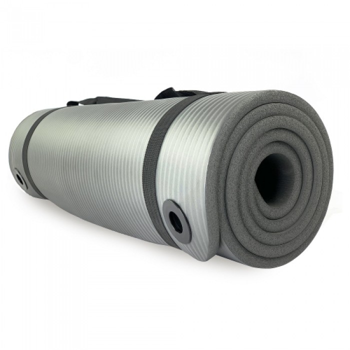Коврик для йоги и фитнеса Stein NBR 183 х 61 х 1 см серый