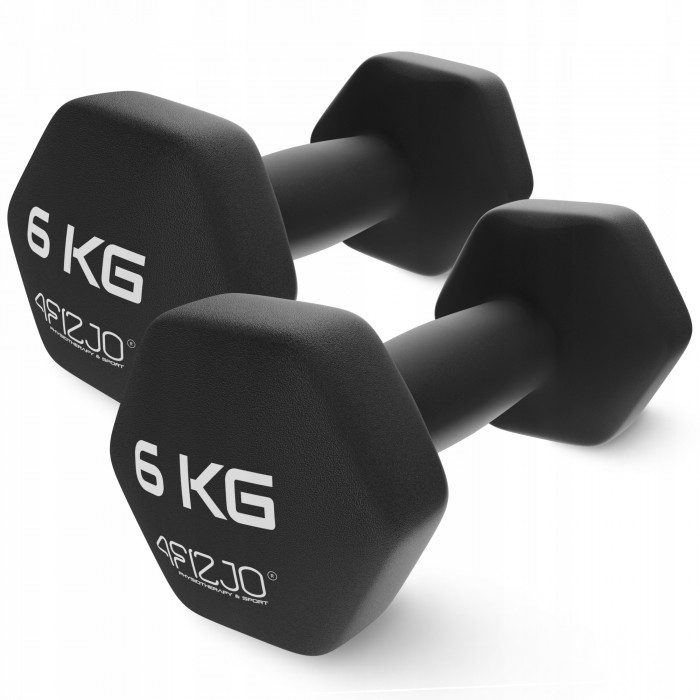 Гантели для фитнеса виниловые 4FIZJO Classic 2 x 6 кг (P-5905973403191)