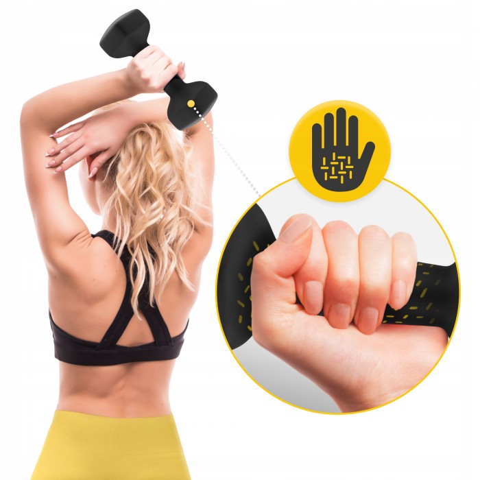 Гантели для фитнеса виниловые 4FIZJO Classic 2 x 6 кг (P-5905973403191)