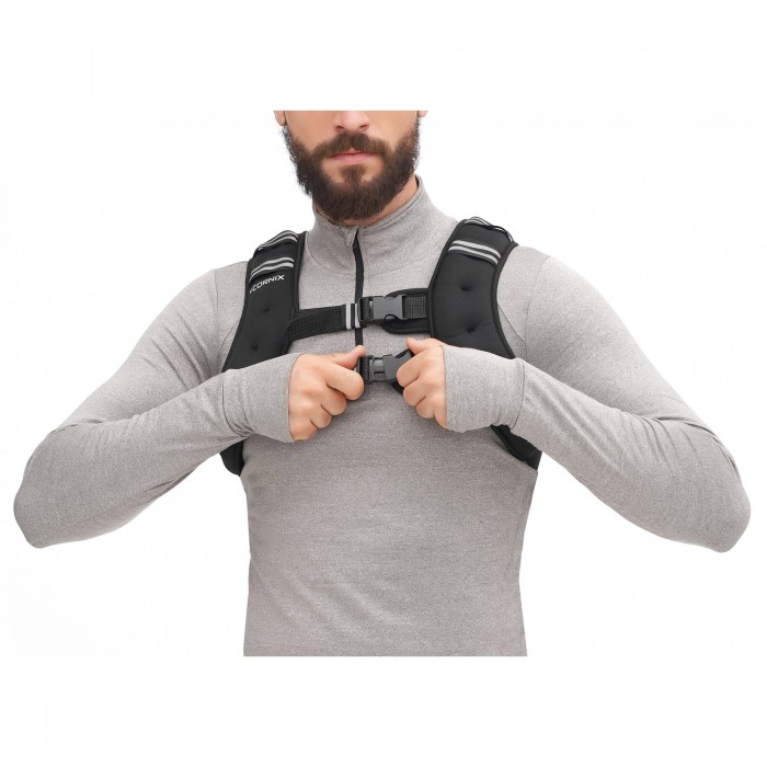 Жилет-обважнювач для тренувань Cornix Weight Vest 5 кг XR-0343 Black