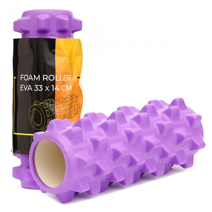 Масажний ролик Cornix EVA 33 x 14 см (валик, роллер) XR-0322 Violet